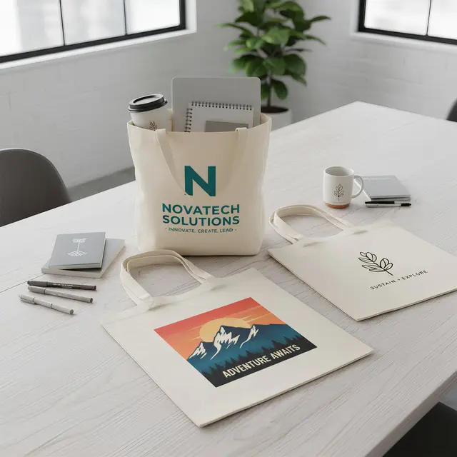 Heavy Weight Economy Tote Bags (Natural) view 5