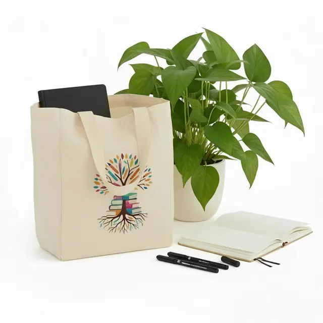Small Cotton Canvas Tote Bags view 8