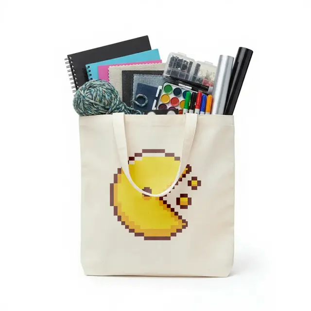 Heavy Canvas Tote Bags (Natural) view 6