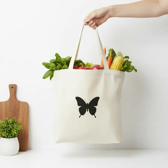 Heavy Canvas Tote Bags (Natural) view 7