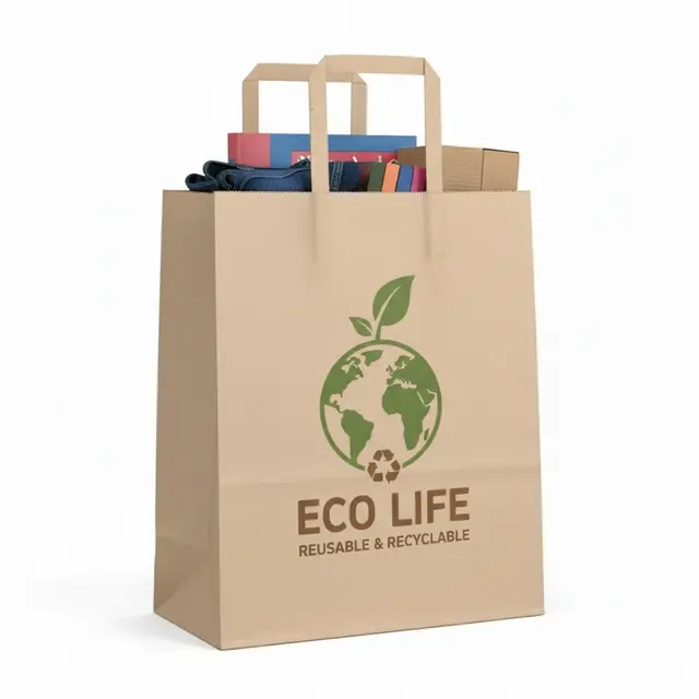 Paper Shopping Bag With Handles view 6