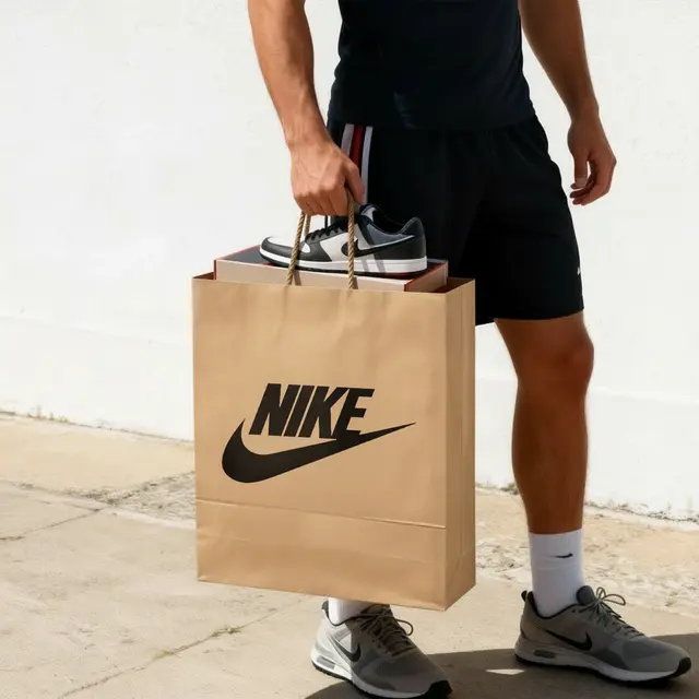 Khaki Kraft Paper Bags view 7