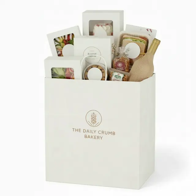 White Kraft Paper Bags view 4