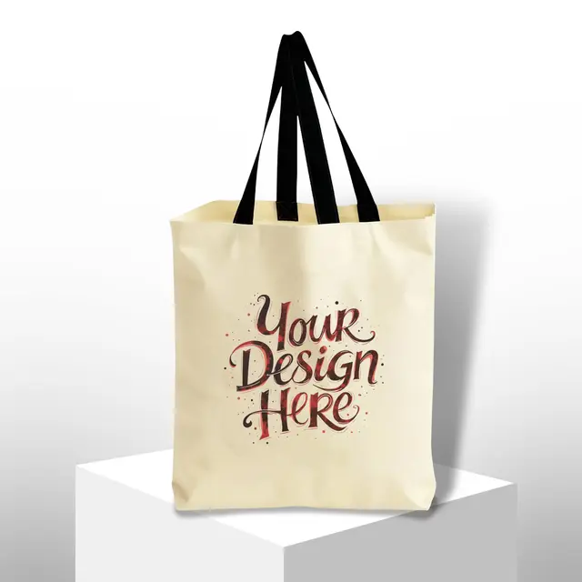 Cotton Grocery Tote Bags view 11