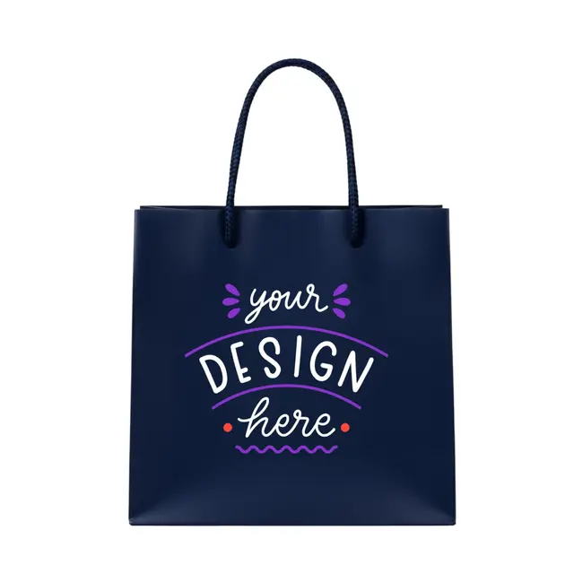 Recyclable Matte Tote Bags view 3
