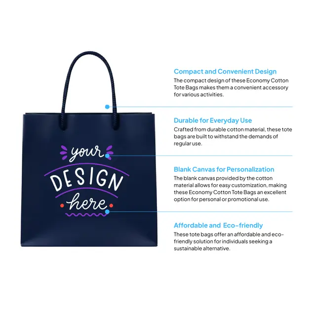Recyclable Matte Tote Bags view 4