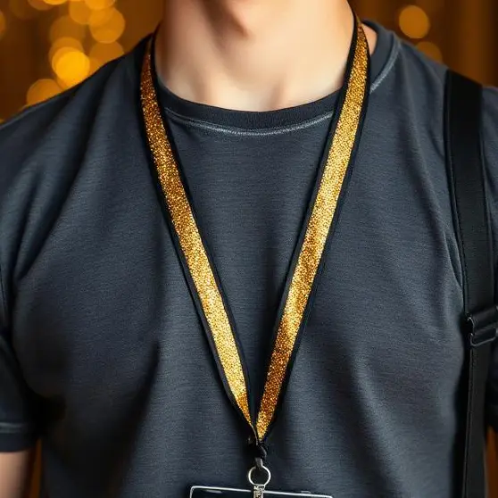 Blank Glitter Lanyards view 2