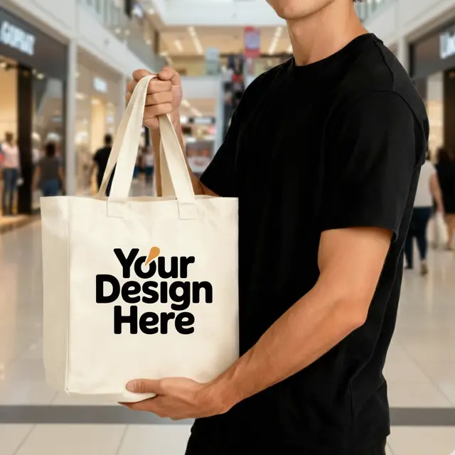 Small Cotton Canvas Tote Bags view 5