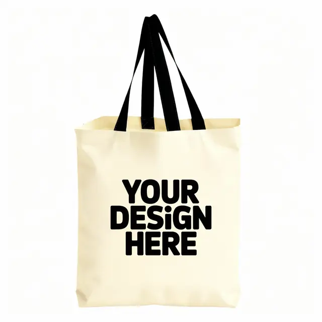 Cotton Grocery Tote Bags view 2