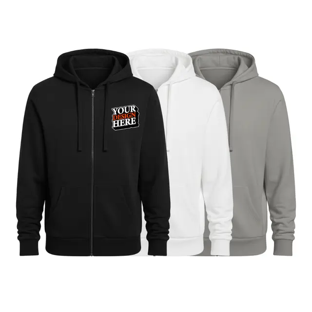 Allmade Unisex Organic French Terry Full-Zip Hoodie view 5