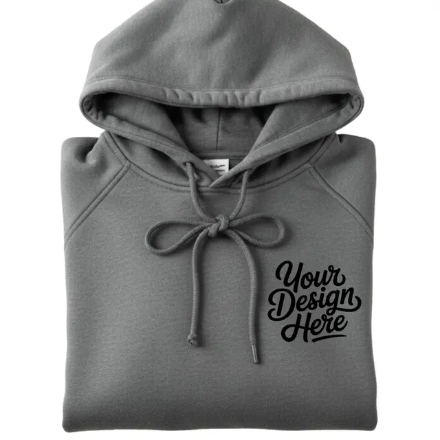 Allmade Unisex Organic CVC Fleece Pullover Hoodie view 4