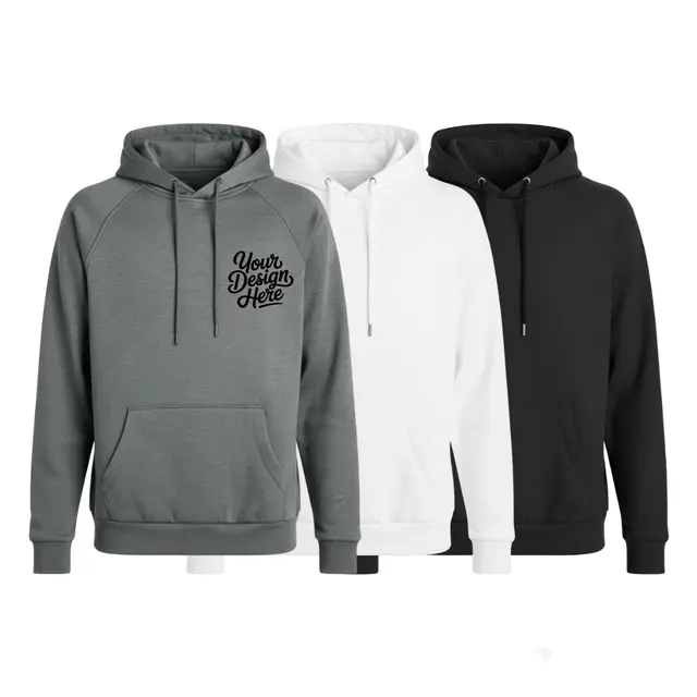Allmade Unisex Organic CVC Fleece Pullover Hoodie view 5