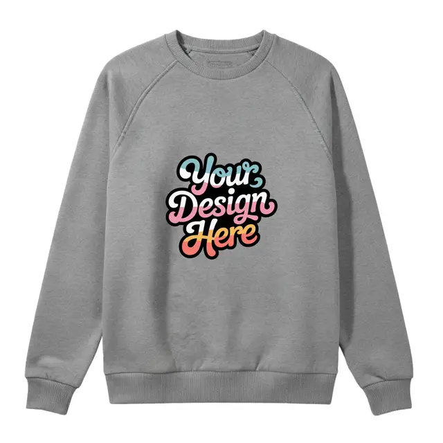 Allmade Unisex Organic CVC Fleece Crewneck Sweatshirt view 3