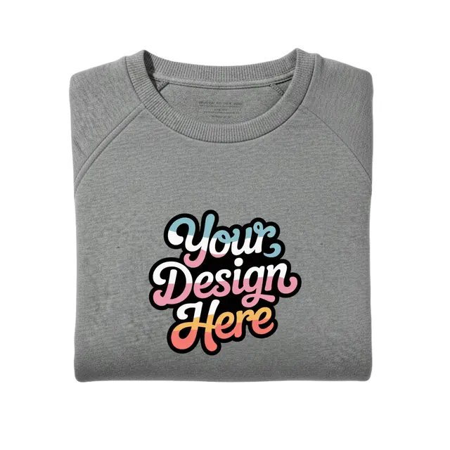 Allmade Unisex Organic CVC Fleece Crewneck Sweatshirt view 4
