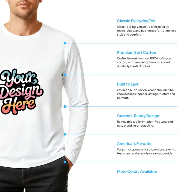 Allmade Unisex Long Sleeve Organic Cotton Tee view 2