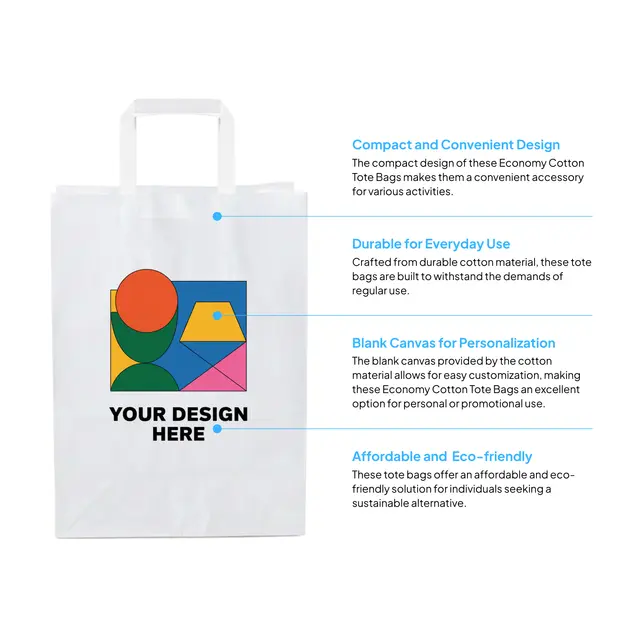Paper Shopping Bag With Handles view 2