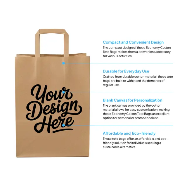 Paper Shopping Bag With Handles view 2