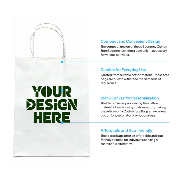 Paper Shopping Bags with Twisted Handles view 2
