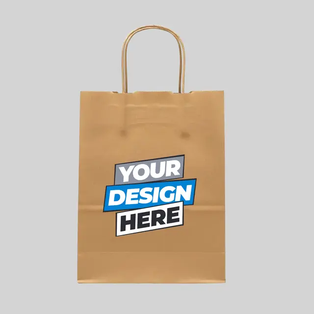 Paper Shopping Bags with Twisted Handle view 1