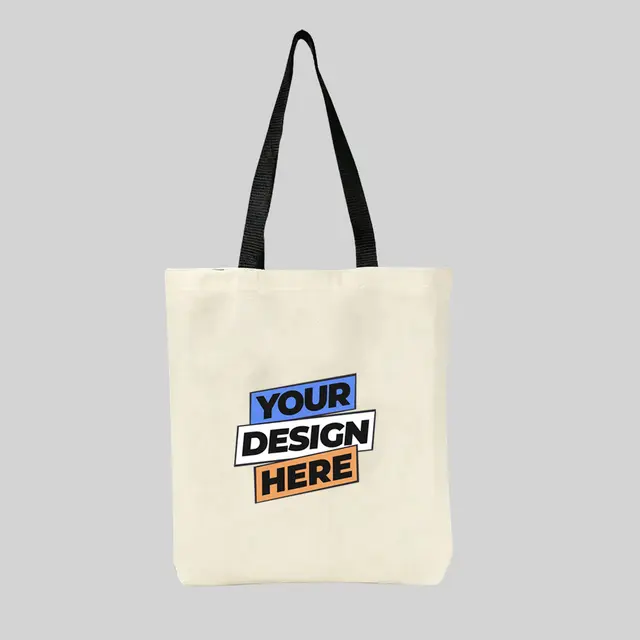 Sublimated Cotton Tote Bags (Natural) view 1