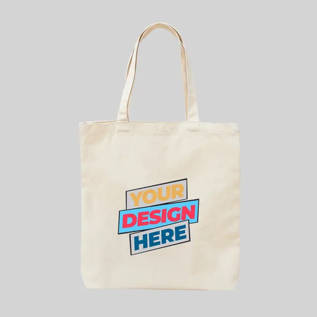 Heavy Canvas Tote Bags (Natural) view 1
