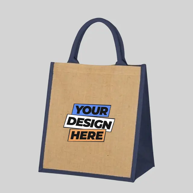 Escape Jute Tote Bags view 1