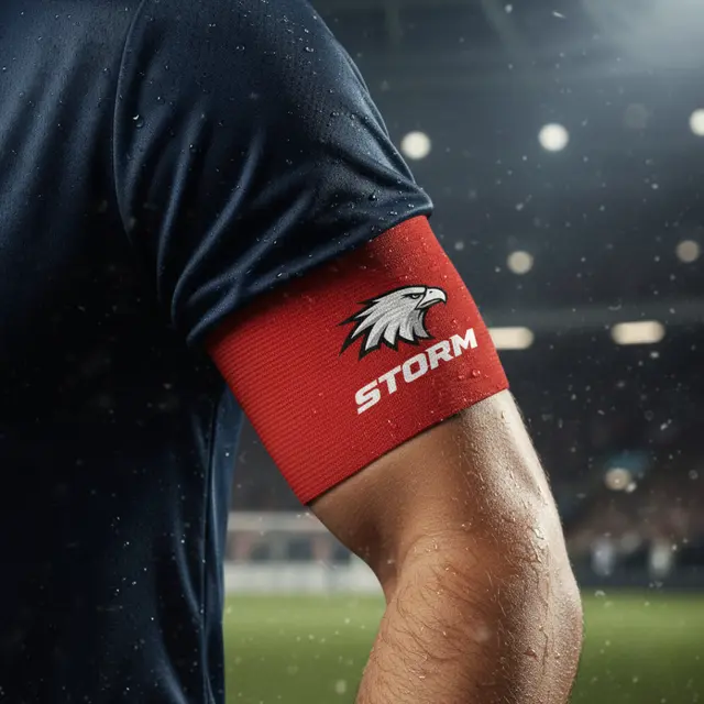 Captain Armband with Velcro and Elastic Loop Wristband view 6
