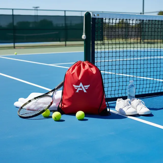 Nylon Drawstring Bags with Black Corners view 4