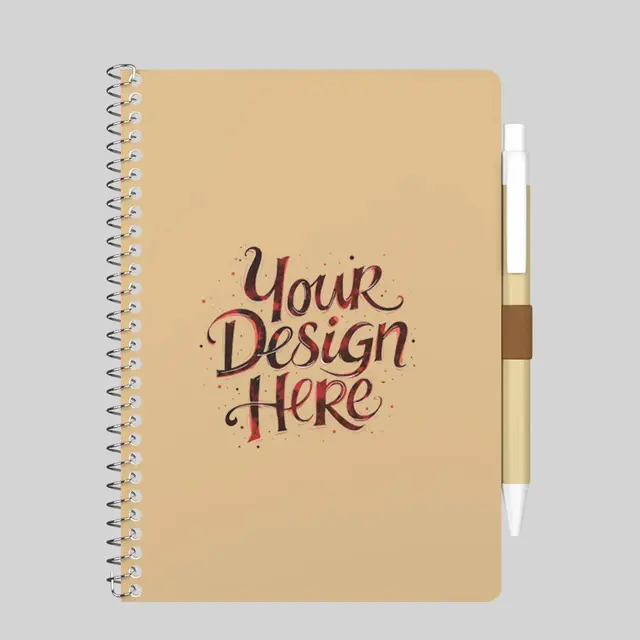 Spiral Notebook with Pen view 1