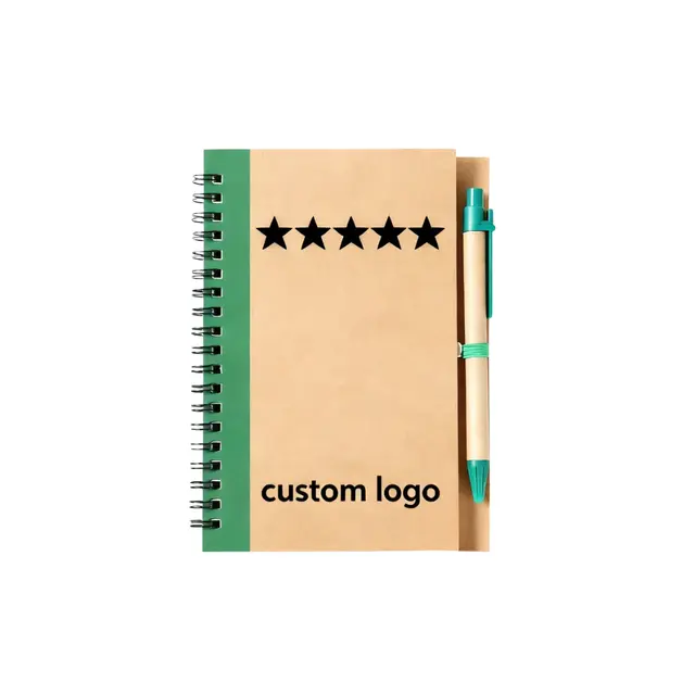 Kraft Paper A5 Notebook With Pen view 2