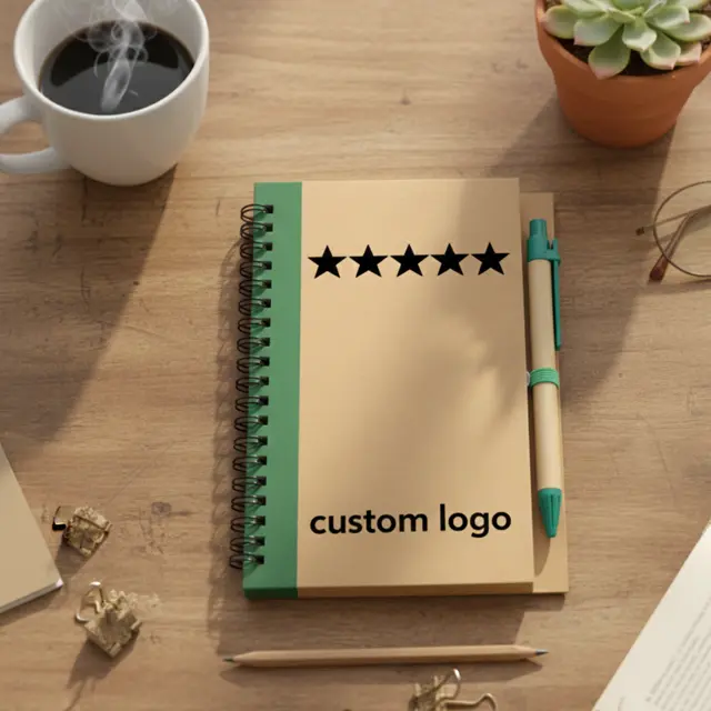 Kraft Paper A5 Notebook With Pen view 6