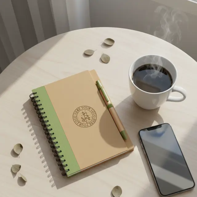 Eco Spiral Notebook & Pen view 5