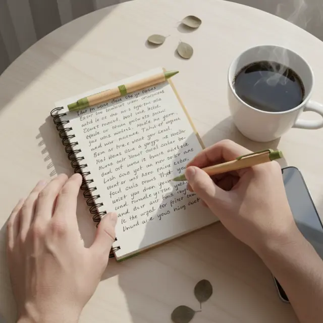 Eco Spiral Notebook & Pen view 4