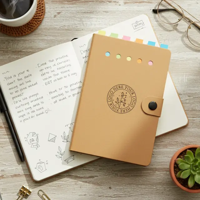 Small Snap Notebook with Desk Essentials view 4