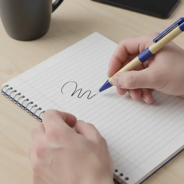 Spiral Notebook with Pen view 5