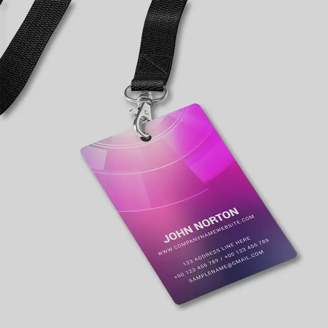 Custom Glossy ID Name Badges view 1