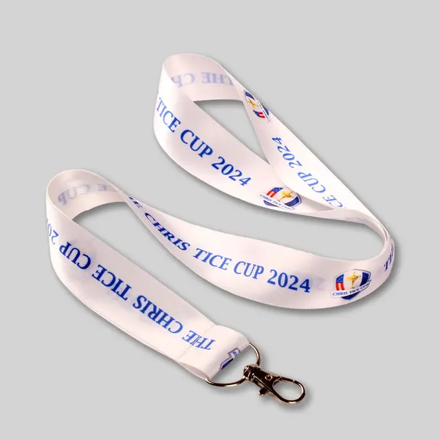Custom Heat Transfer Satin Ribbon Lanyards view 1