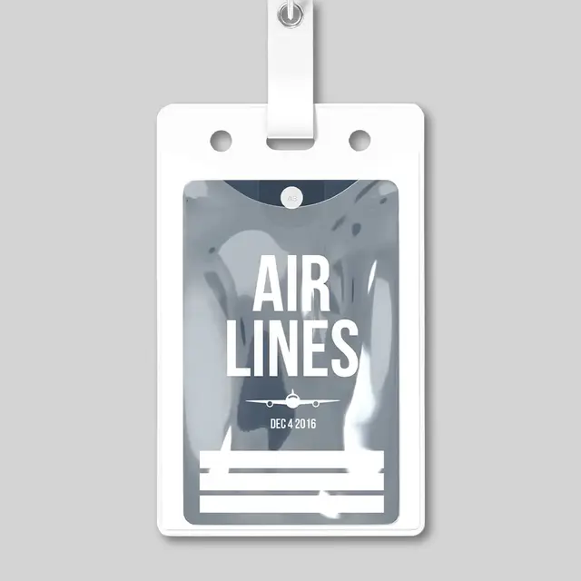 Blank Luggage Tag Holders view 1