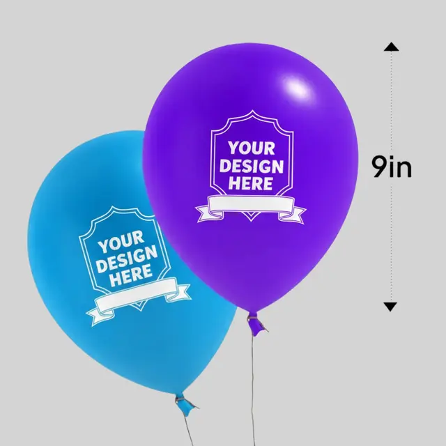 9" Latex Balloons view 1