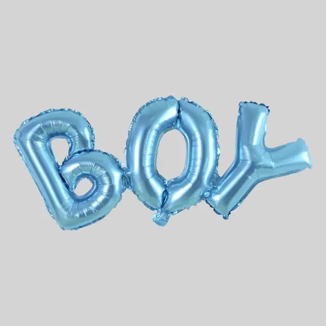 "BOY" Letter Balloon view 1