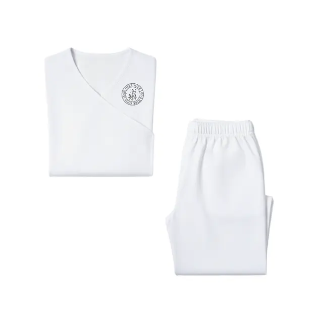 Economy Womens Mock Wrap Scrub Set view 4