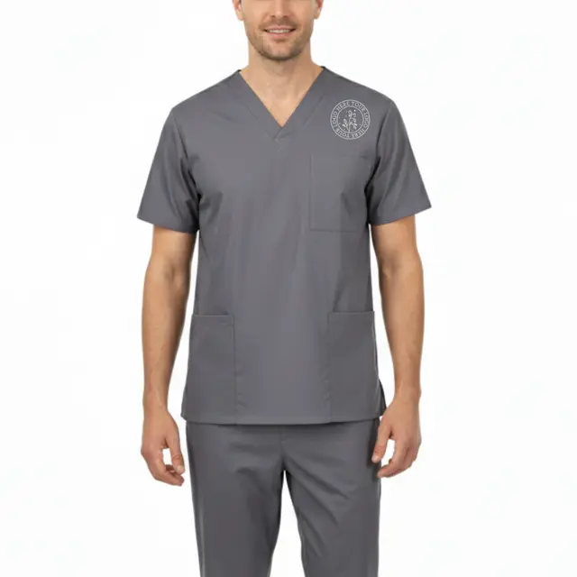 M&M Scrubs Men Scrub Set Medical Scrub Top and Pants view 5