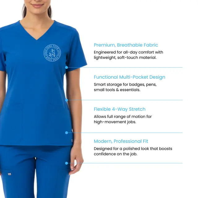Wink® Women’s WorkFlex V-Neck Top view 2