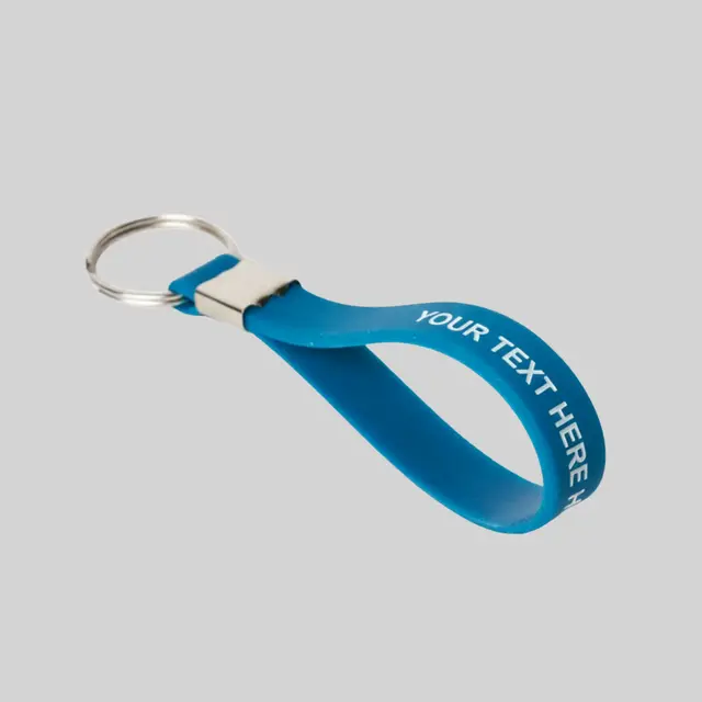 Custom Colorfilled Silicone Keychains view 1