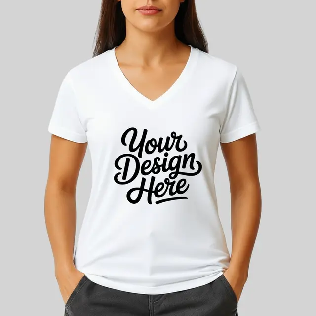 Port & Company ® Women Tri-Blend V-Neck T-Shirt view 1