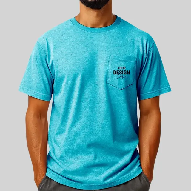 Gildan® - DryBlend® 50 Cotton/50 Poly Pocket T-Shirt view 1