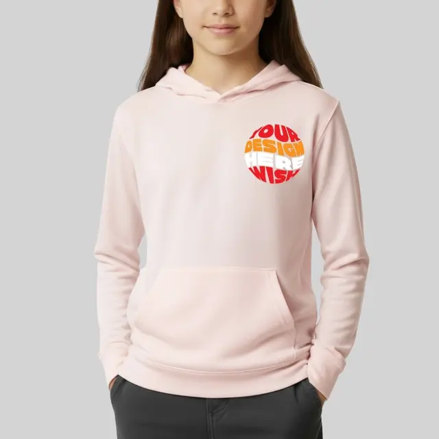 Hanes Youth 7.8 oz. EcoSmart 50/50 Pullover Hooded Sweatshirt view 1