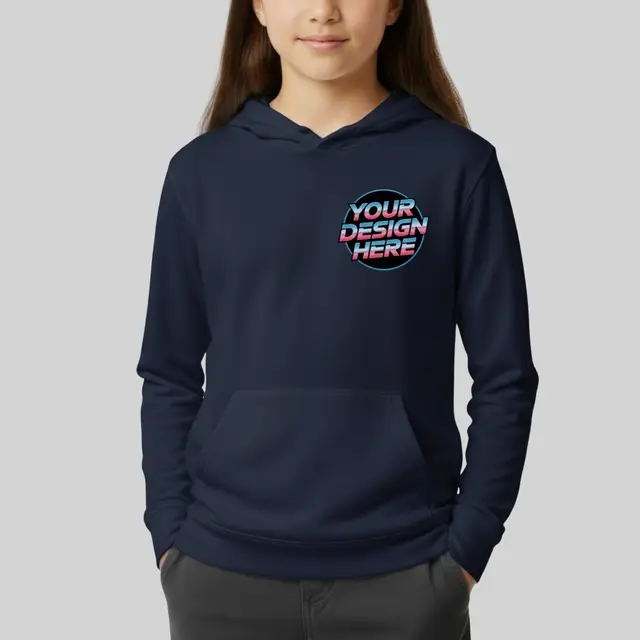 Champion Youth Powerblend Pullover Hooded Sweatshirt view 1