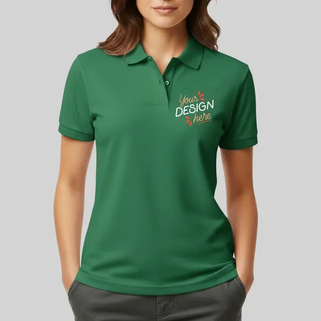 Unisex Midweight Double Pique Polo view 1