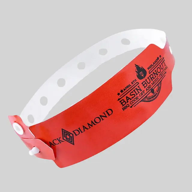 Custom Wide Vinyl Wristbands view 1